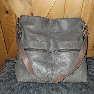 THE SAK Ashland Leather Bucket Bag Green